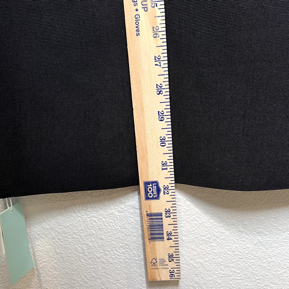 NEW DESIGNER BLACK LACE LONG SLEEVE CLASSIC BANDAGE DRESS SWEETHEART NECK SIZE L - Picture 13 of 16